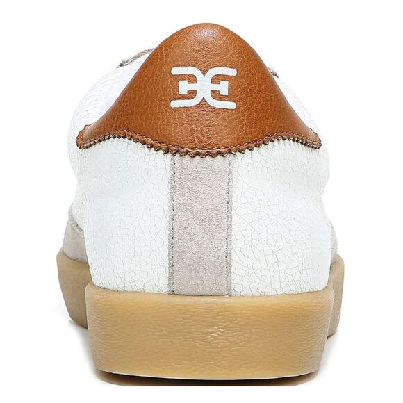 NWT SAM EDELMAN Womens Beige Crackle Prima Platform Athletic Sneakers 11 M - Picture 3 of 5